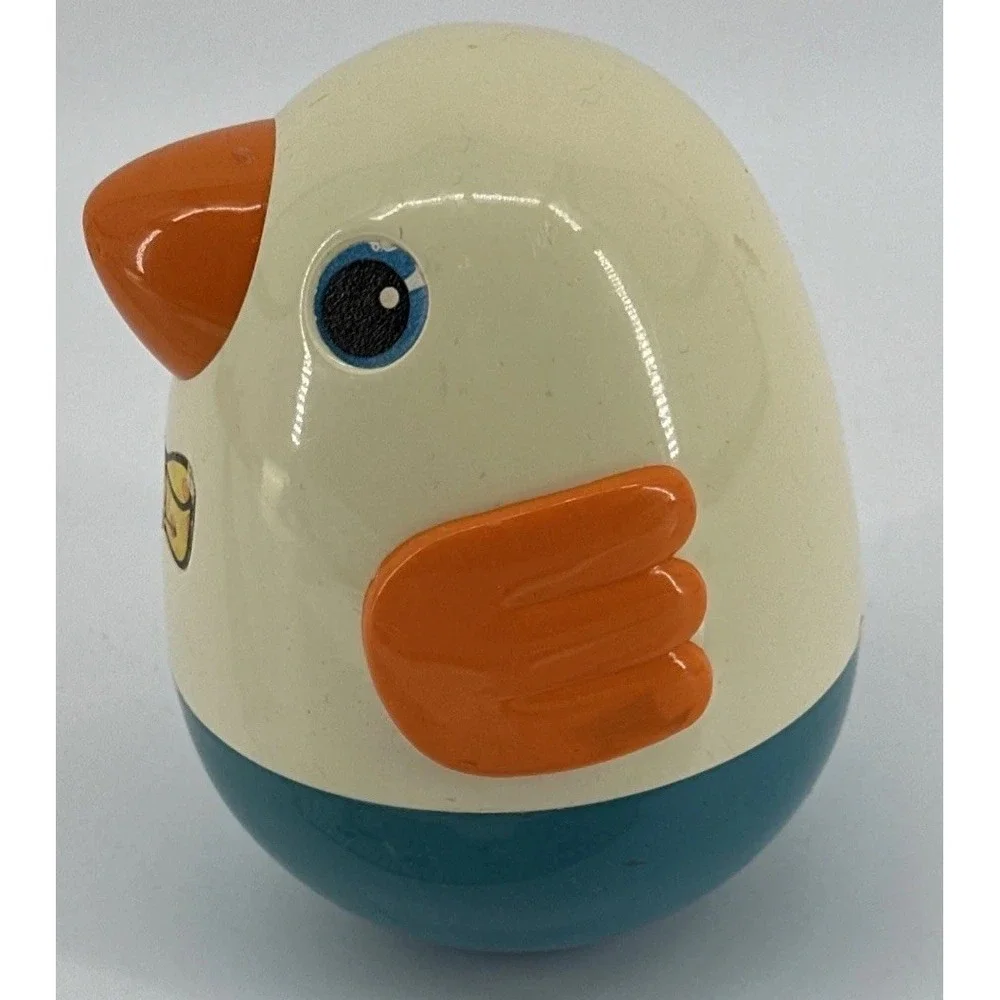 Vintage Playskool Roly Poly Bird Baby Toy Jingle Wobble 1980s Toys Chimes